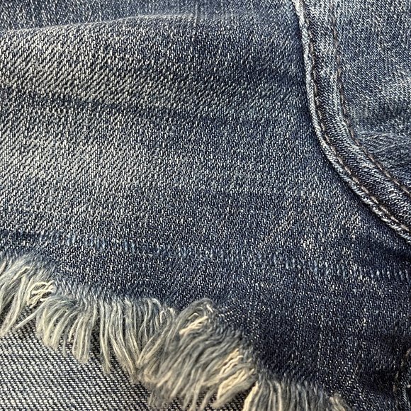Abercrombie & Fitch High Rise Denim Shorts sz 4 - Picture 10 of 10